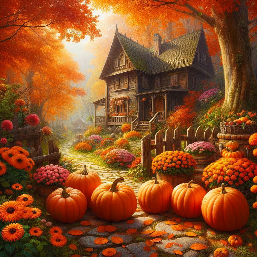 Diamond Painting - Full Round - Autumn is coming (40*40CM)