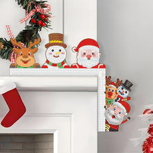 Load image into Gallery viewer, Christmas Santa Claus Snowman Reindeer Diamond Painting Door Corner Sign
