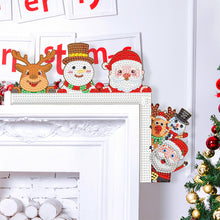 Load image into Gallery viewer, Christmas Santa Claus Snowman Reindeer Diamond Painting Door Corner Sign
