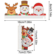 Load image into Gallery viewer, Christmas Santa Claus Snowman Reindeer Diamond Painting Door Corner Sign
