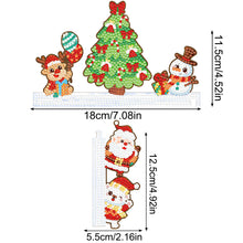 Load image into Gallery viewer, Christmas Tree Snowman Reindeer Diamond Painting Door Corner Sign for Home Decor
