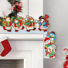Load image into Gallery viewer, Christmas Snowman Diamond Painting Door Corner Sign for Xmas Party Favors
