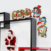 Load image into Gallery viewer, Christmas Snowman Diamond Painting Door Corner Sign for Xmas Party Favors
