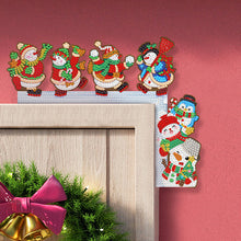 Load image into Gallery viewer, Christmas Snowman Diamond Painting Door Corner Sign for Xmas Party Favors
