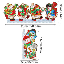 Load image into Gallery viewer, Christmas Snowman Diamond Painting Door Corner Sign for Xmas Party Favors

