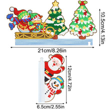 Load image into Gallery viewer, Christmas Tree Santa Claus Snowman Diamond Painting Door Corner Sign for Home
