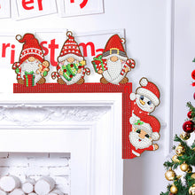 Load image into Gallery viewer, Christmas Gnome Santa Claus Snowman Diamond Painting Door Corner Sign for Home
