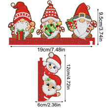 Load image into Gallery viewer, Christmas Gnome Santa Claus Snowman Diamond Painting Door Corner Sign for Home
