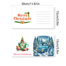 Load image into Gallery viewer, 6Pcs Christmas Car DIY Diamond Painting Card Diamond Drawing Greeting Card
