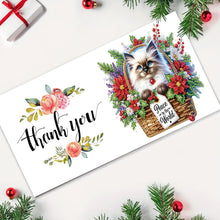 Load image into Gallery viewer, 10Pcs Merry Christmas Cats Diamond Painting Handmade Card for Adults Kids
