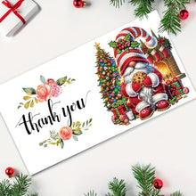 Load image into Gallery viewer, 10Pcs Merry Christmas Gnome Diamond Painting Handmade Card for Adults Kids
