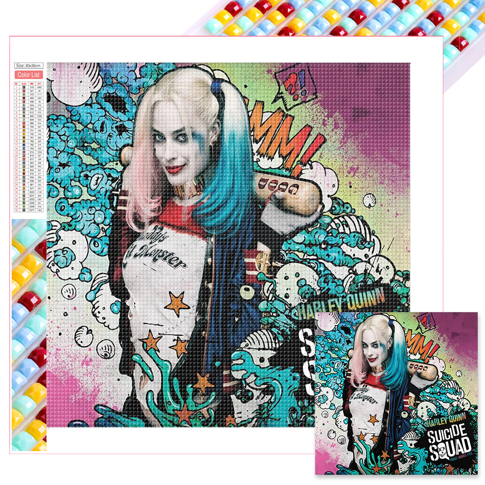 Diamond Painting - Full Square - Harley Quinn (30*30CM)