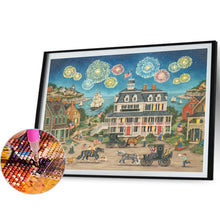 Load image into Gallery viewer, AB Diamond Painting - Full Square - Small town fireworks (50*40CM)
