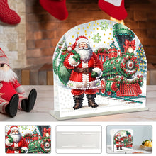 Load image into Gallery viewer, Acrylic Santa Claus Diamond Painting Paper Towel Holder for Art Crafts
