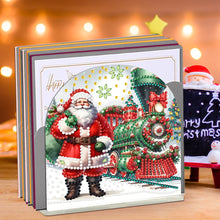 Load image into Gallery viewer, Acrylic Santa Claus Diamond Painting Paper Towel Holder for Art Crafts
