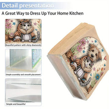 Load image into Gallery viewer, Acrylic Cats Dogs Diamond Painting Paper Towel Holder for Home Art Crafts
