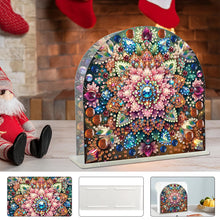 Load image into Gallery viewer, Acrylic Mandala Diamond Painting Paper Towel Holder for Home Art Crafts
