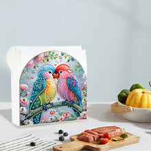 Load image into Gallery viewer, Acrylic Parrot Diamond Painting Paper Towel Holder for Home Art Crafts
