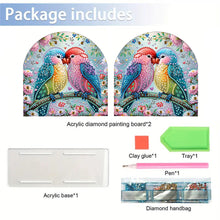 Load image into Gallery viewer, Acrylic Parrot Diamond Painting Paper Towel Holder for Home Art Crafts
