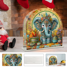 Load image into Gallery viewer, Acrylic Elephant Diamond Painting Paper Towel Holder for Home Art Crafts
