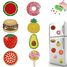 Load image into Gallery viewer, 8Pcs Acrylic Cute Owl Diamond Painting Refrigerator Magnet for Car Mailbox Decor
