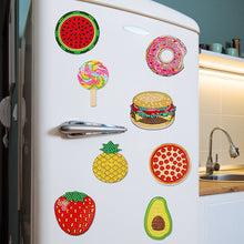 Load image into Gallery viewer, 8Pcs Acrylic Cute Owl Diamond Painting Refrigerator Magnet for Car Mailbox Decor
