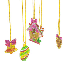 Load image into Gallery viewer, Christmas Diamond Painting Wind Chimes DIY Wind Chime Kit Diamond Art Wind Chime

