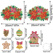 Load image into Gallery viewer, Christmas Diamond Painting Wind Chimes DIY Wind Chime Kit Diamond Art Wind Chime
