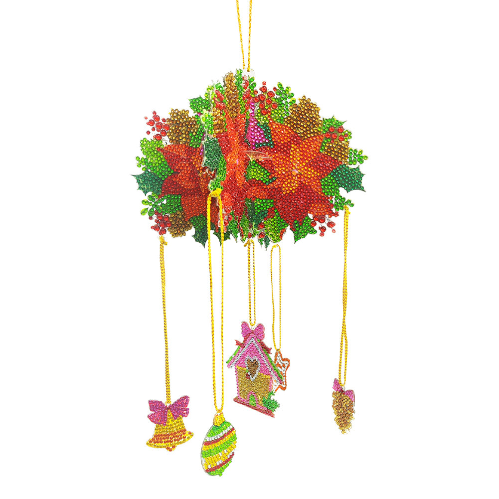 Christmas Diamond Painting Wind Chimes DIY Wind Chime Kit Diamond Art Wind Chime
