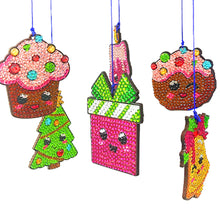 Load image into Gallery viewer, Christmas Diamond Painting Wind Chimes DIY Wind Chime Kit Diamond Art Wind Chime
