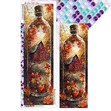 Load image into Gallery viewer, Diamond Painting - Full Round - Autumn leaves in glass bottle fantasy scenery (30*90CM)
