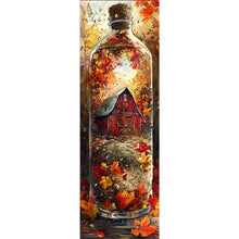 Load image into Gallery viewer, Diamond Painting - Full Round - Autumn leaves in glass bottle fantasy scenery (30*90CM)
