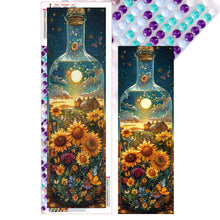 Load image into Gallery viewer, Diamond Painting - Full Round - Sunset sunflowers in glass bottle fantasy scenery (30*90CM)
