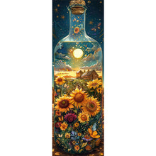 Load image into Gallery viewer, Diamond Painting - Full Round - Sunset sunflowers in glass bottle fantasy scenery (30*90CM)
