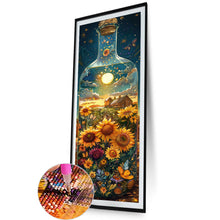 Load image into Gallery viewer, Diamond Painting - Full Round - Sunset sunflowers in glass bottle fantasy scenery (30*90CM)
