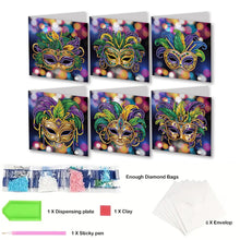 Load image into Gallery viewer, 6Pcs Butterfly DIY Diamond Painting Card Diamond Daily Wish Card for Adults Kids
