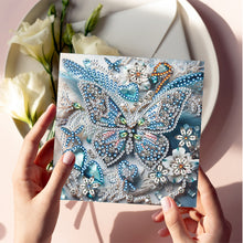 Load image into Gallery viewer, 6Pcs Butterfly DIY Diamond Painting Card Diamond Daily Wish Card for Adults Kids
