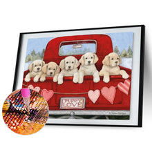 Load image into Gallery viewer, Diamond Painting - Full Square - Golden retriever on truck (40*30CM)
