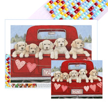 Load image into Gallery viewer, Diamond Painting - Full Square - Golden retriever on truck (40*30CM)
