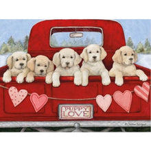 Load image into Gallery viewer, Diamond Painting - Full Square - Golden retriever on truck (40*30CM)
