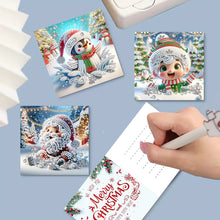 Load image into Gallery viewer, 8Pcs Christmas DIY Diamond Painting Card Diamond Daily Wish Card for Adults Kids
