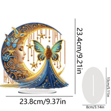 Load image into Gallery viewer, Acrylic Special Shape Moonlight Goddess Table Top Diamond Painting Ornament Kits
