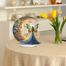 Load image into Gallery viewer, Acrylic Special Shape Moonlight Goddess Table Top Diamond Painting Ornament Kits
