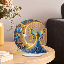 Load image into Gallery viewer, Acrylic Special Shape Moonlight Goddess Table Top Diamond Painting Ornament Kits
