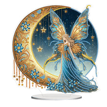 Load image into Gallery viewer, Acrylic Special Shape Moonlight Goddess Table Top Diamond Painting Ornament Kits
