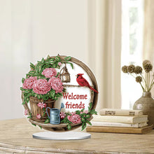 Load image into Gallery viewer, Acrylic Special Shape Moonlight Goddess Table Top Diamond Painting Ornament Kits
