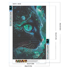 Load image into Gallery viewer, Diamond Painting - Full Round - Black cat (40*60CM)
