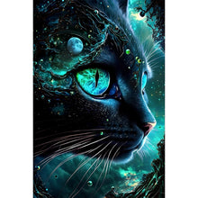 Load image into Gallery viewer, Diamond Painting - Full Round - Black cat (40*60CM)
