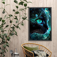 Load image into Gallery viewer, Diamond Painting - Full Round - Black cat (40*60CM)
