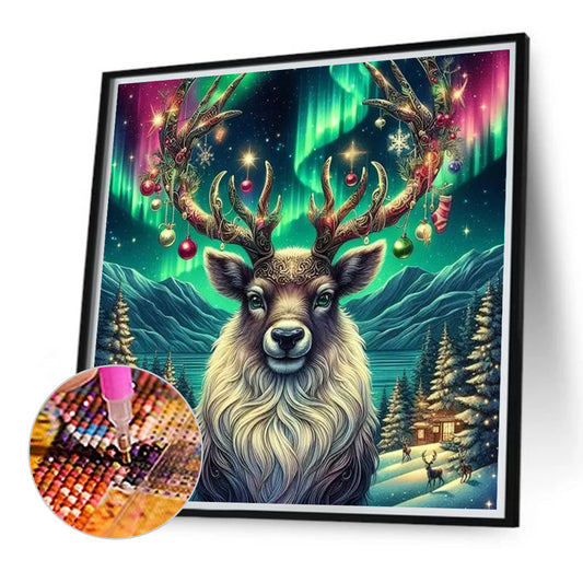 Diamond Painting - Full Round - Aurora elk (40*40CM)